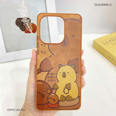 Ốp Oppo A5 Pro vân giả da nhiều hình