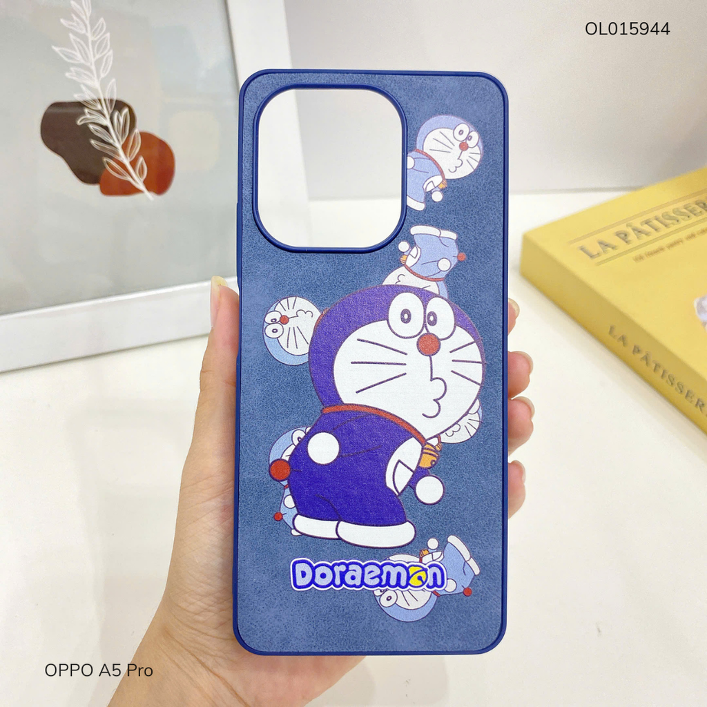 Ốp Oppo A5 Pro vân giả da nhiều hình