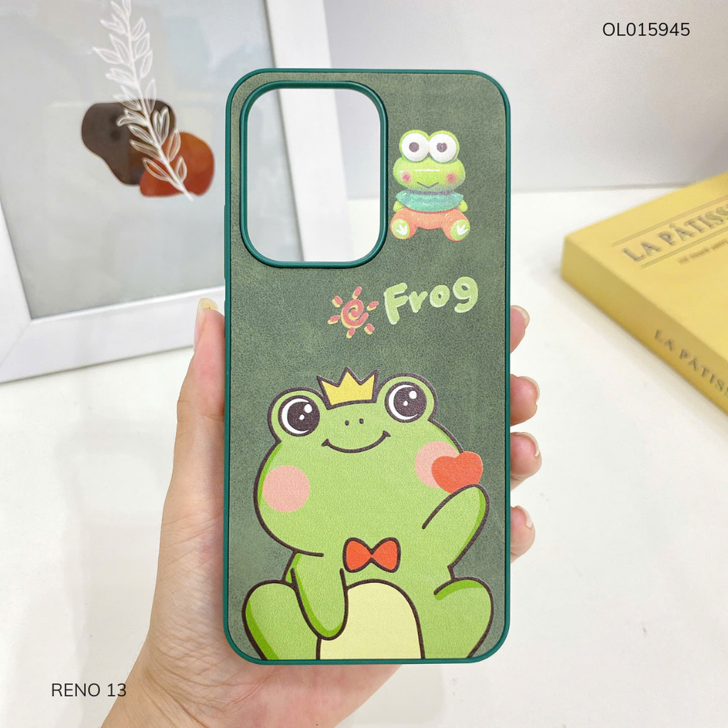 Ốp Reno 13 vân giả da nhiều hình