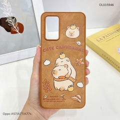 Ốp Oppo A57/A77/A77s vân giả da nhiều hình