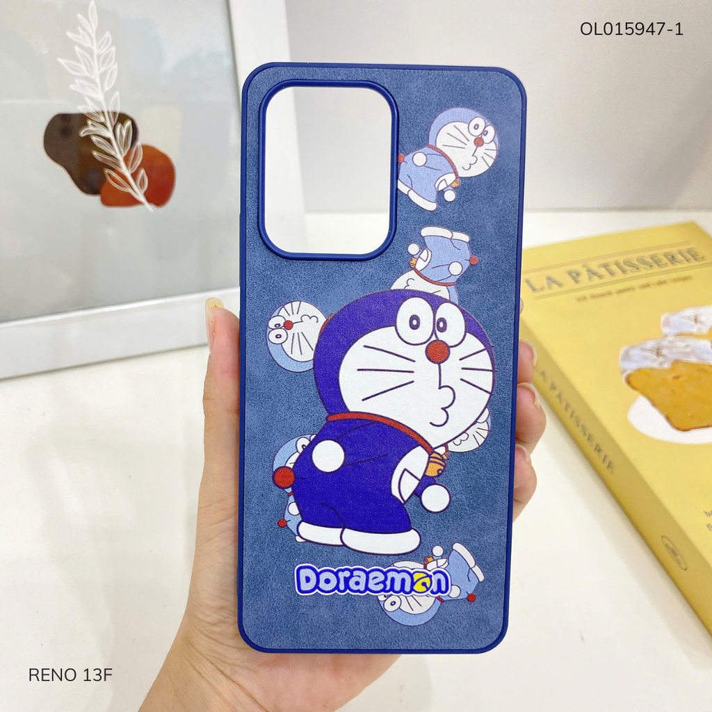 Ốp Reno 13F vân giả da nhiều hình
