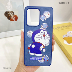 Ốp Reno 13F vân giả da nhiều hình