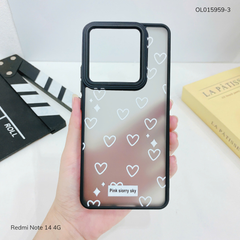 Ốp Xiaomi Redmi Note 14 4G lưng nhám đen