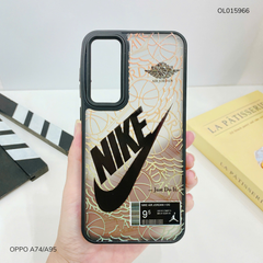 Ốp Oppo A74/A95 lưng nhám đen