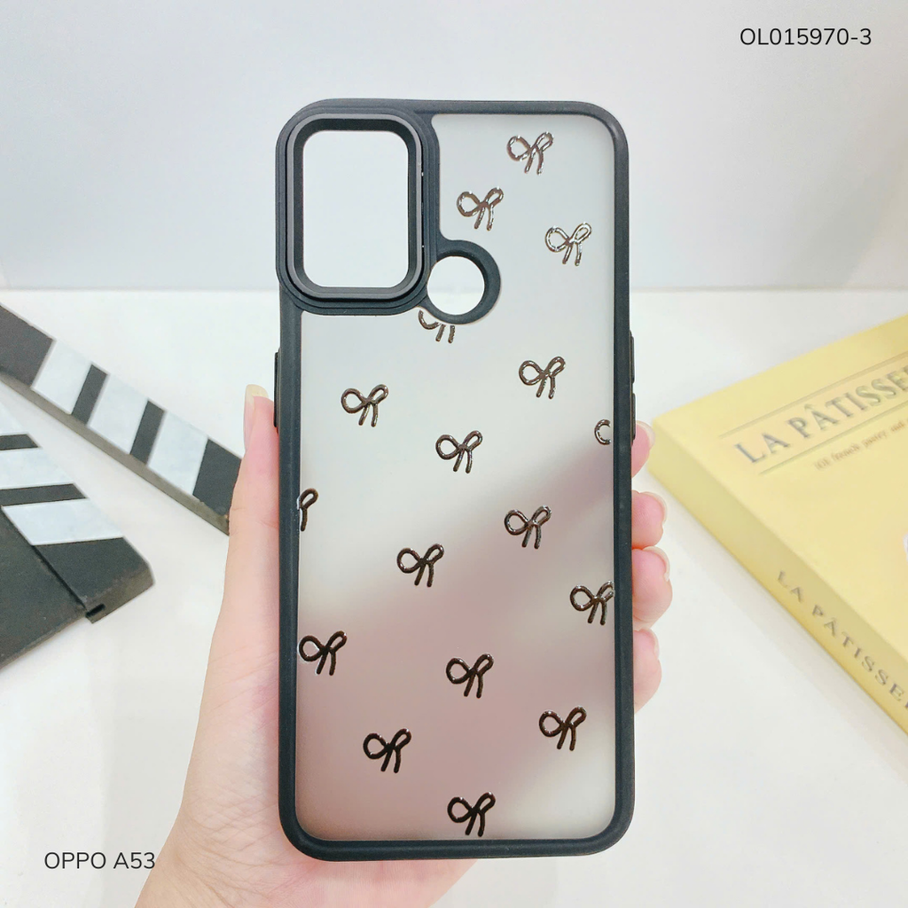 Ốp Oppo A53 lưng nhám đen