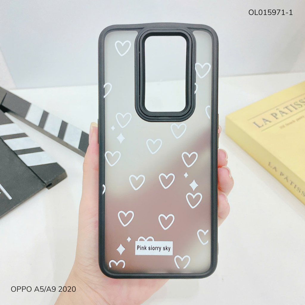 Ốp Oppo A5 2020/A9 2020 lưng nhám đen