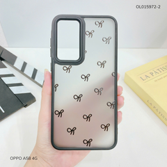 Ốp Oppo A58 4G lưng nhám đen
