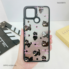 Ốp Oppo A15/A15s lưng nhám đen