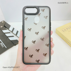Ốp Oppo A5s/F9/A12/F7 lưng nhám đen