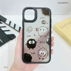 Ốp IP 11 6.1 lưng nhám đen
