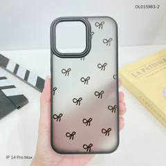 Ốp IP 14 Pro Max lưng nhám đen