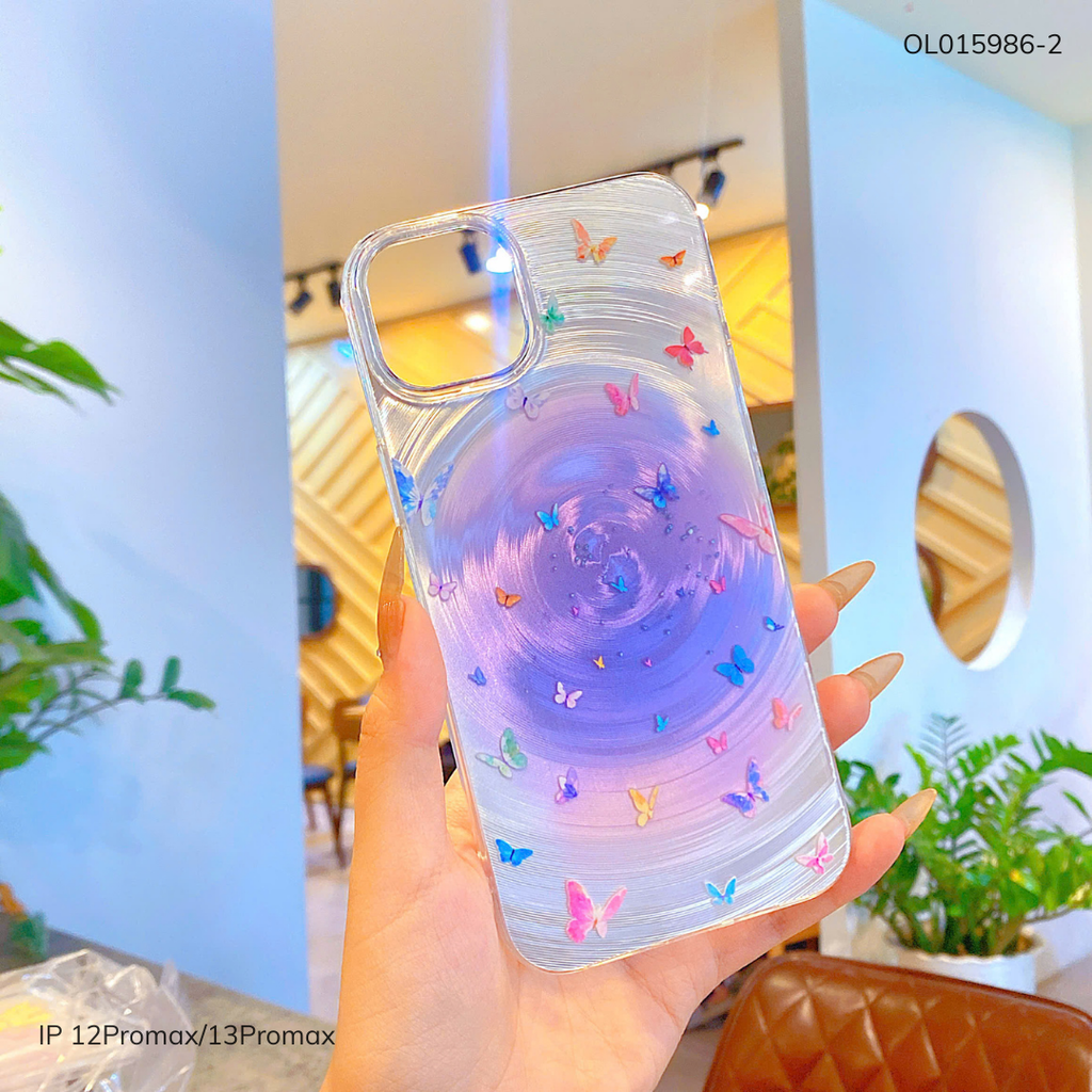 Ốp IP 12 Pro Max/13 Pro Max vân sóng tròn viền trong