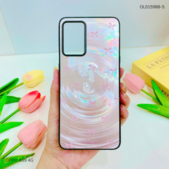Ốp Oppo A55 4G vân sóng tròn viền đen