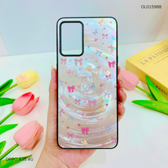 Ốp Oppo A55 4G vân sóng tròn viền đen