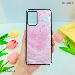 Ốp Oppo A96 4G vân sóng tròn viền đen