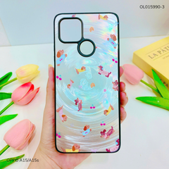Ốp Oppo A15/A15s vân sóng tròn viền đen