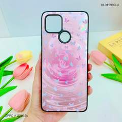 Ốp Oppo A15/A15s vân sóng tròn viền đen