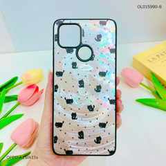 Ốp Oppo A15/A15s vân sóng tròn viền đen