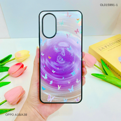 Ốp Oppo A18/A38 vân sóng tròn viền đen