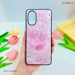 Ốp Oppo A18/A38 vân sóng tròn viền đen