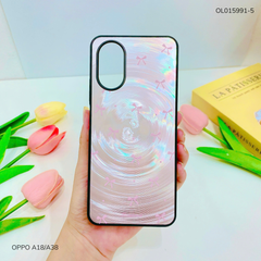 Ốp Oppo A18/A38 vân sóng tròn viền đen