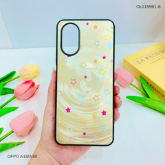 Ốp Oppo A18/A38 vân sóng tròn viền đen