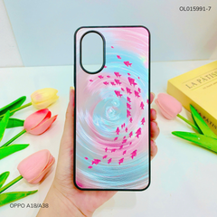Ốp Oppo A18/A38 vân sóng tròn viền đen