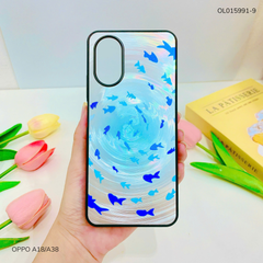 Ốp Oppo A18/A38 vân sóng tròn viền đen