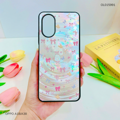Ốp Oppo A18/A38 vân sóng tròn viền đen