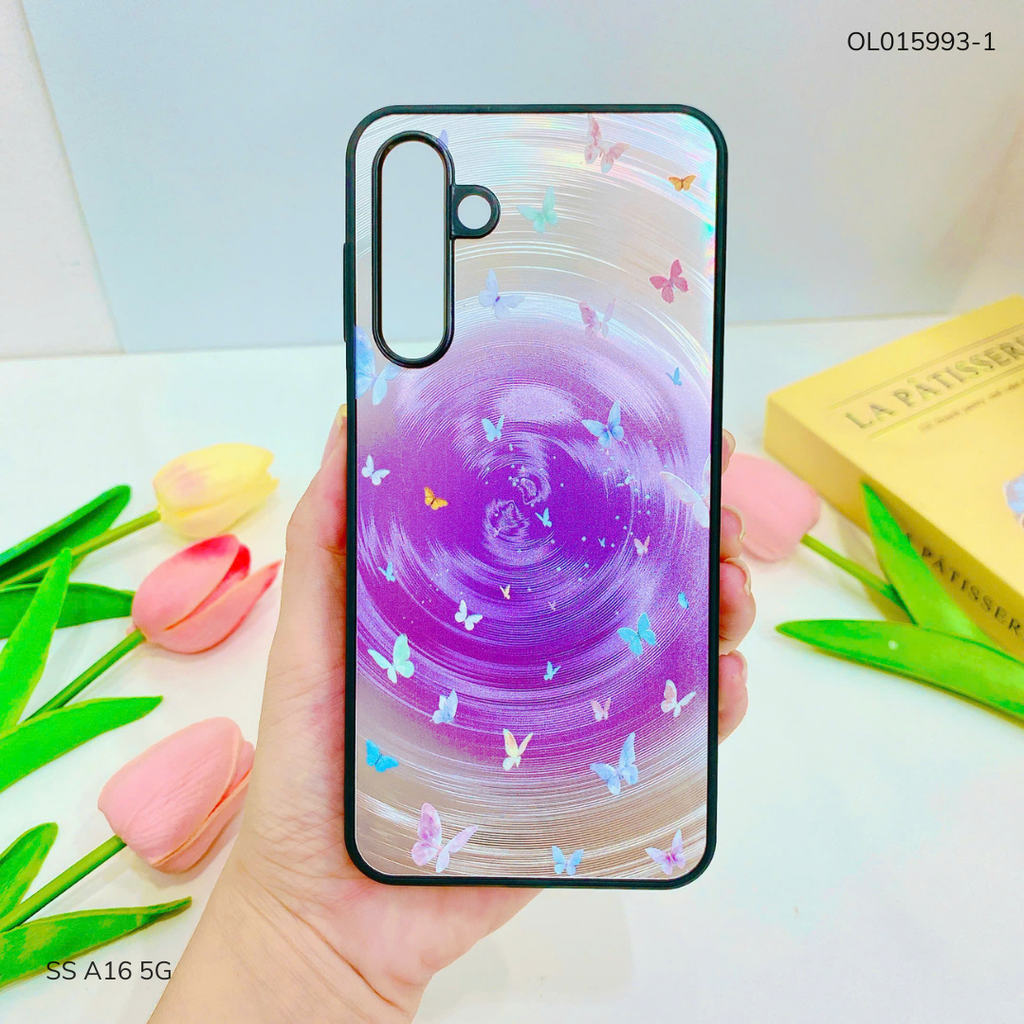 Ốp SS A16 5G vân sóng tròn viền đen