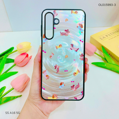 Ốp SS A16 5G vân sóng tròn viền đen