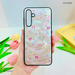 Ốp SS A16 5G vân sóng tròn viền đen