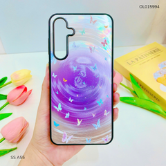 Ốp SS A55 vân sóng tròn viền đen