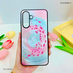 Ốp SS A36 5G vân sóng tròn viền đen