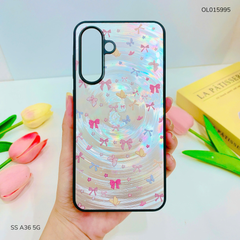 Ốp SS A36 5G vân sóng tròn viền đen