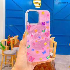 Ốp IP 16 Pro Max vân sóng tròn viền trong