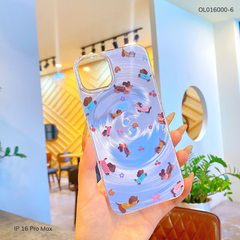 Ốp IP 16 Pro Max vân sóng tròn viền trong