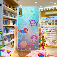 Ốp IP Xs Max vân ánh sóng 4 cún Sweet