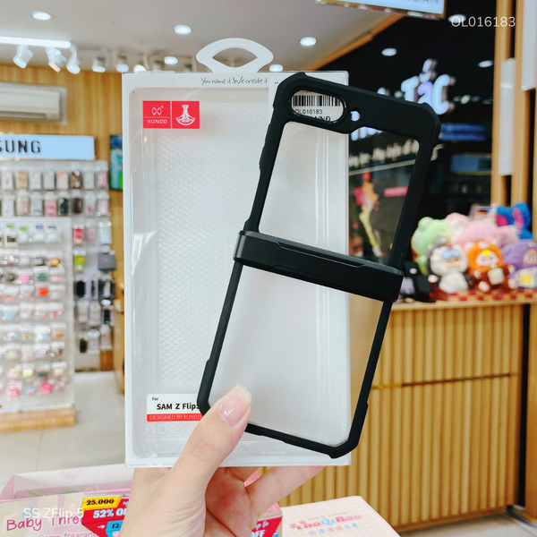 ** Ốp SS Zflip 5 XUNDO lưng trong viền màu chống sốc - test