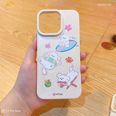 Ốp IP 11 Pro Max dẻo lúa mì 3 cún OSTT