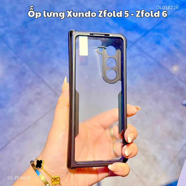 ** Ốp SS ZFold 6 Xundo lưng trong viền màu chống sốc