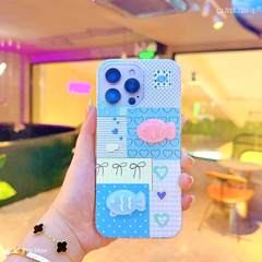 ** Ốp IP 11 Pro Max họa tiết tim nơ đính charm