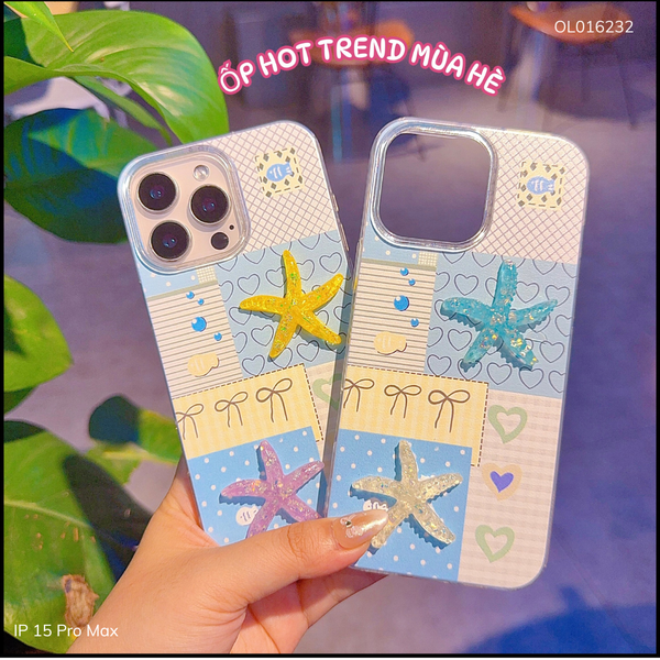 ** Ốp IP 15 Pro Max họa tiết tim nơ đính charm