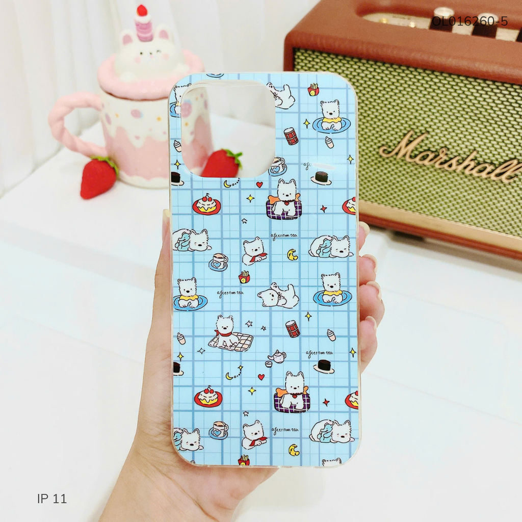 Ốp IP 11 6.1 lưng cứng viền trong nhiều hình
