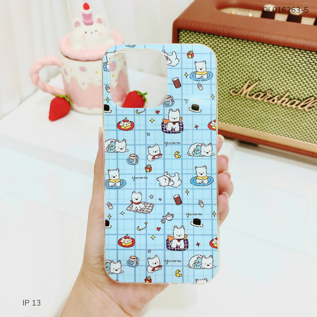 Ốp IP 13 6.1 lưng cứng viền trong nhiều hình