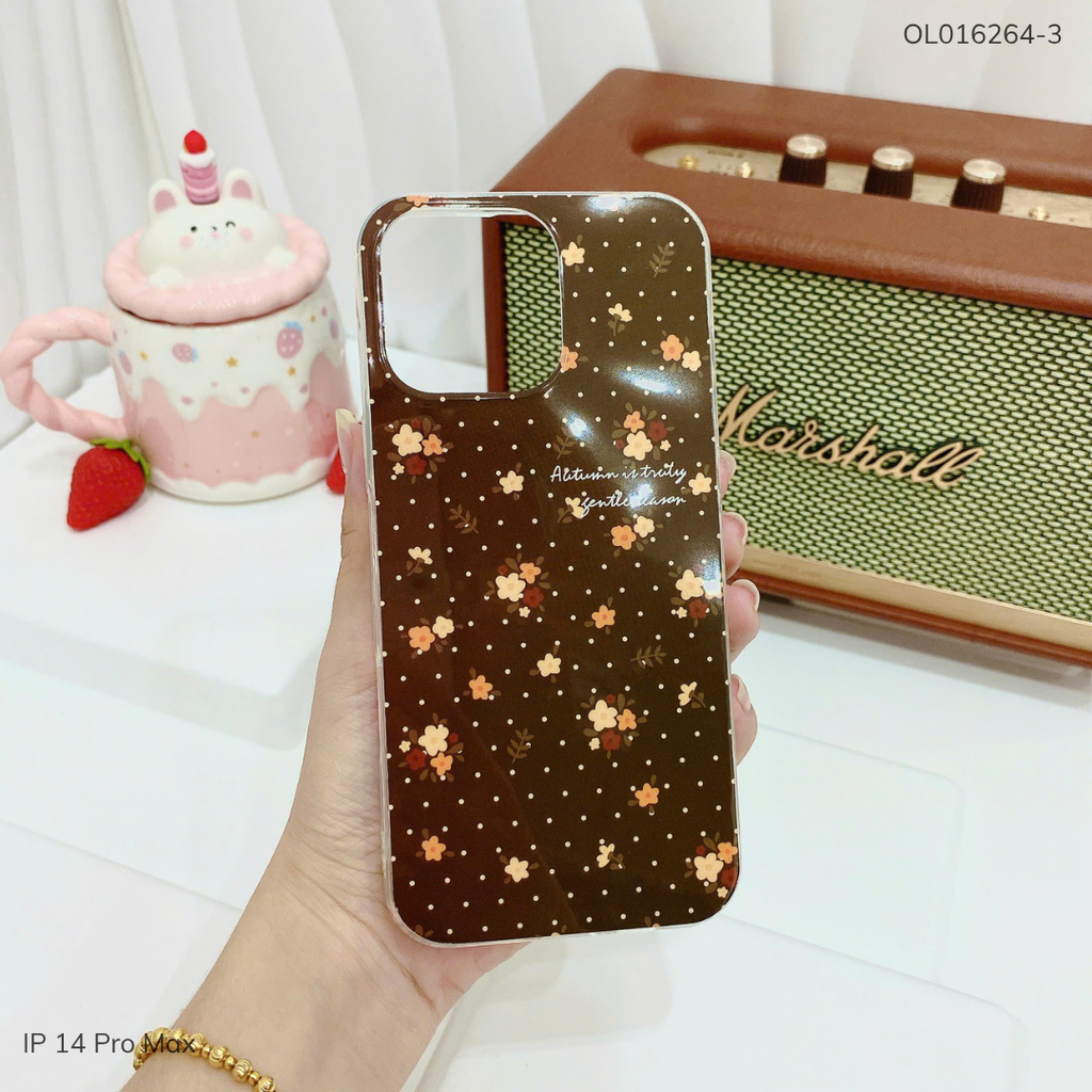 Ốp IP 14 Pro Max lưng cứng viền trong nhiều hình