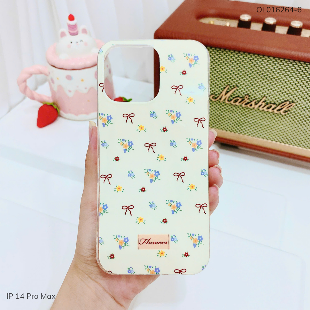 Ốp IP 14 Pro Max lưng cứng viền trong nhiều hình
