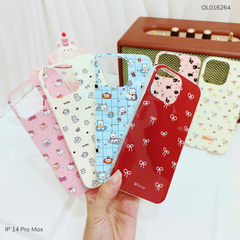 Ốp IP 14 Pro Max lưng cứng viền trong nhiều hình