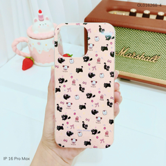 Ốp IP 16 Pro Max lưng cứng viền trong nhiều hình