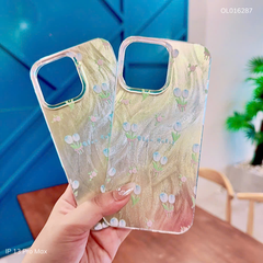 Ốp IP 13 Pro Max vân ánh sóng hoa Bloc Tulip